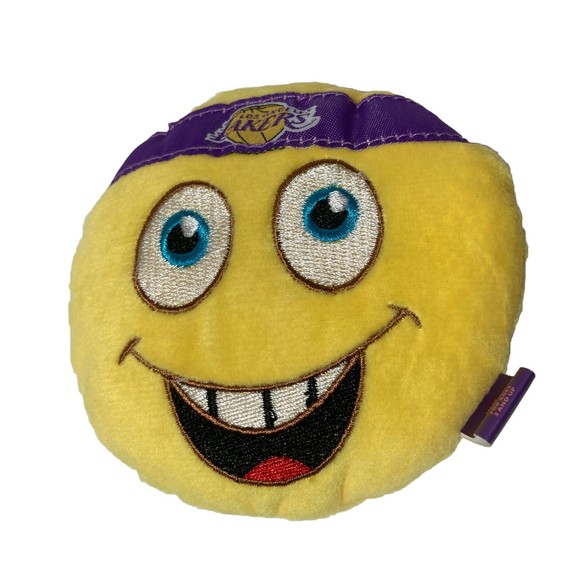 EMOJI KIDS TOY OFFICIALLY LOS ANGELES LAKERS LICENSED NOVELTY PLUSH - Picture 1 of 4